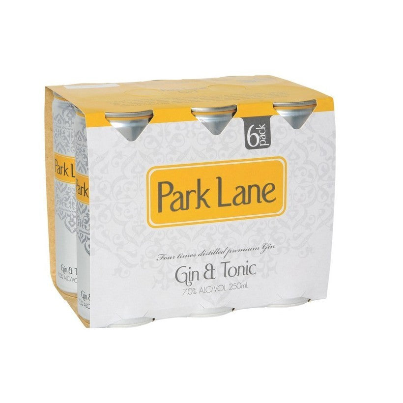 Park Lane Gin & Tonic 6pk 250ml Cans